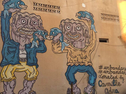 Mural by French artist Camille Adra