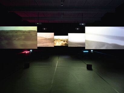 Chantal Akerman, Exhibition view. Courtesy of Galerie Marian Goodman