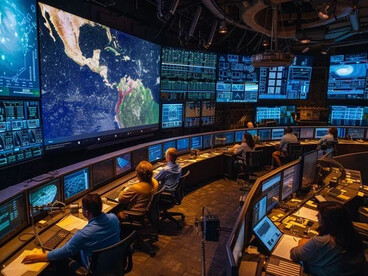 Human–AI collaboration inside a mission control room