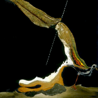 Salvador Dalí; Pájaro... pescado, c. 1928, The Dali Museum, St. Petersburg, Florida (detalle)