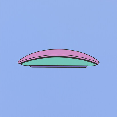 Michael Craig-Martin, Untitled (mouse), 2014, Acrylic on aluminium, 60 x 60 cm © Michael-Craig Martin. Courtesy Gagosian Gallery. Photo: Mike Bruce