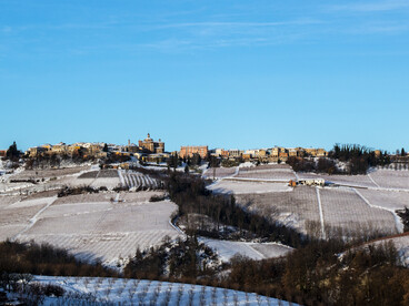 Novello lies under a blanket of snow in the Italian region of Piedmont by Federico Moznich