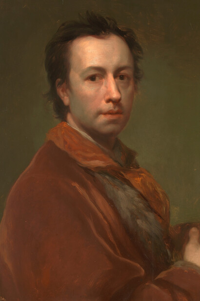 Antonio Rafael Mengs, Autorretrato (detalle), 1761 - 1769. Cortesía del Museo Nacional del Prado