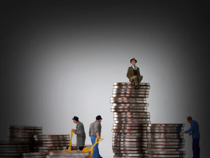 Artistic rendition of the economy disparities