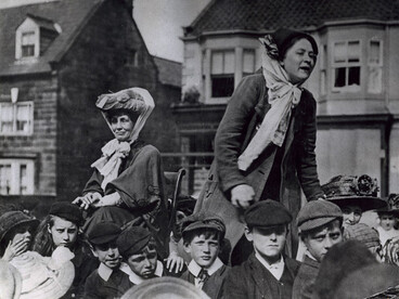 Suffragettes in England, c. 1913 or 1914
