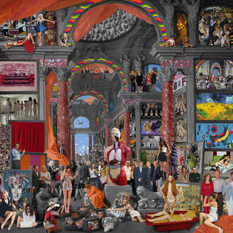 Lluis Barba, Gallery of Views of Modern Rome. Giovanni Paolo Pannini, 2012, Edition of 6, Digital C-type print, Perspex/Aluminium mounted, 71.7 x 92.7 in, Courtesy, The Cynthia Corbett Gallery
