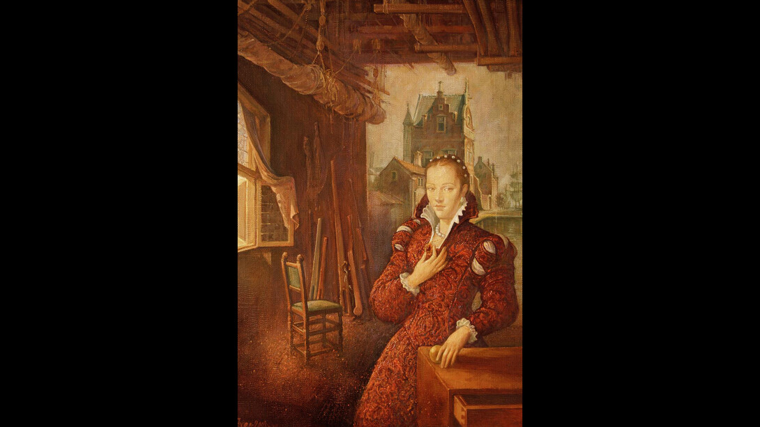 Pedja Milosevic, Girl from Delphi, oil on canvas, 2008. 