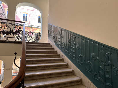 Art Nouveau apartment building in Budapest, Hungary