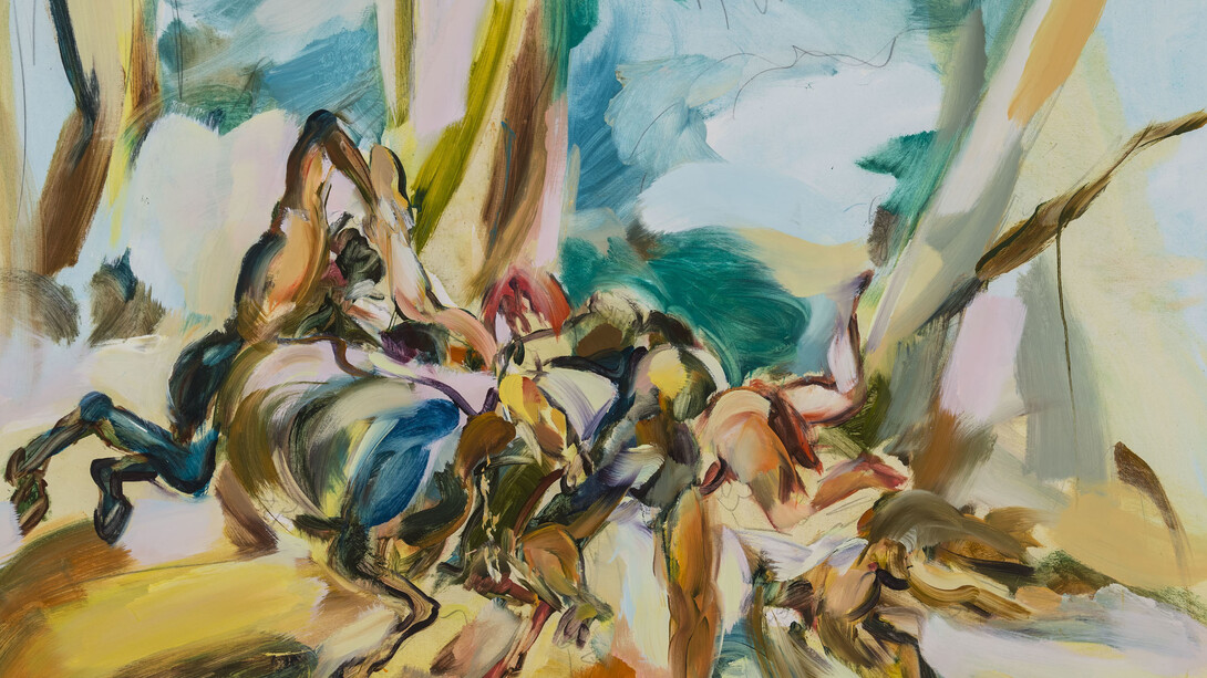 Suzanne Unrein, Aestival 2, 2014, Oil on canvas, 51” x 72”