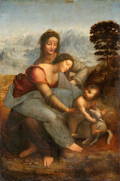 Leonardo da Vinci, Sant'Anna, la Vergine e il Bambino con l'agnellino