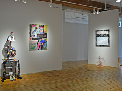 Over the Sofa & On the Wall, exhibition view. Courtesy of the Carter Burden Gallery