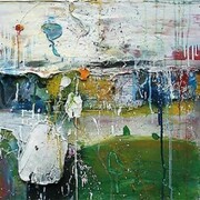 Robert Baribeau, Untitled, 2010, acrylic and mixed media on canvas, 30 x 36 in.