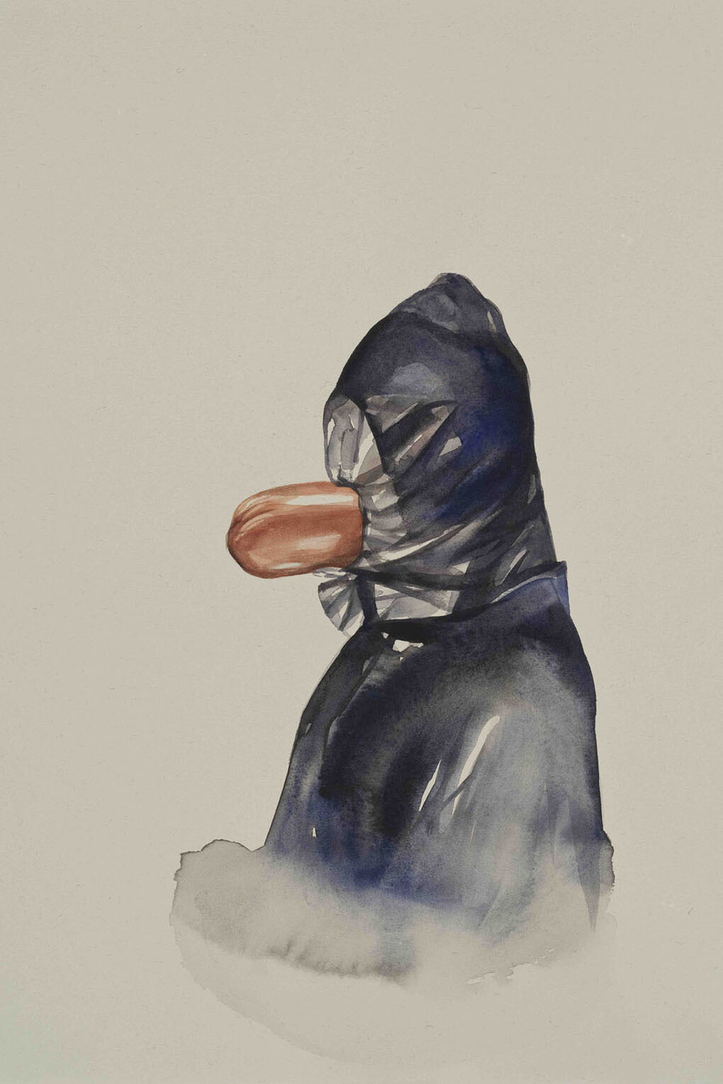 Oda Jaune, Sans titre, 2015, Aquarelle, 45 x 35 cm, Courtesy Galerie Daniel Templon, Paris. Photo B.Huet/Tutti