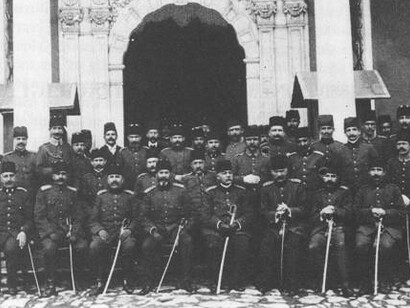 Teaching staff of the Ottoman Imperial School of Military Engineering, c.1900