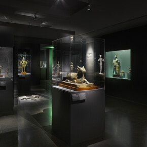 Angkor royal bronzes. Art of the divine, exhibition view. Courtesy of Musée Guimet