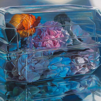 Chason Matthams, Corsage (blue) (detail), 2025. Courtesy of Union Pacific