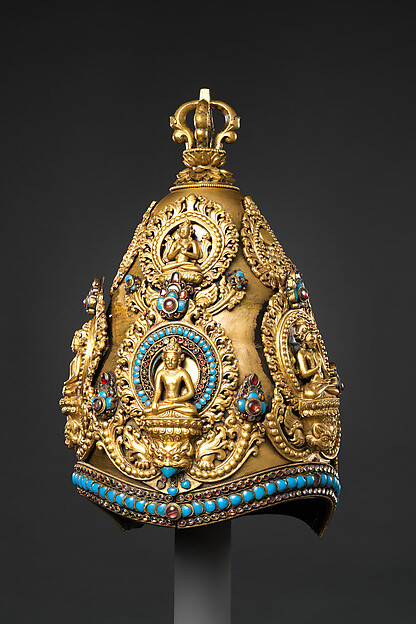 Crowns of the Vajra Masters. Courtesy of MET 