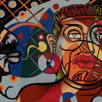 Hector Sandoval, Knowledge, 2014, Oil on canvas, 80 x 120 cm