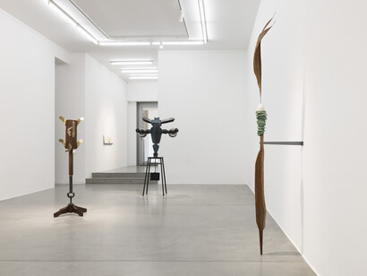Francesco Simeti, Tutti giù per terra, exhibition view. Courtesy of Francesca Minini
