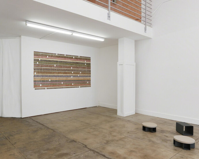 A shape made through its unraveling, Exhibition view. Courtesy of Ochi Projects
