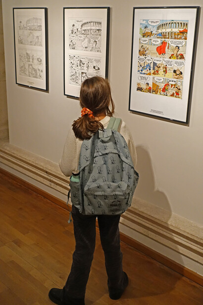 Idéfix et cie. La grande histoire d'un petit chien, vue d'exposition. Avec l'aimable autorisation du Musée de la Bande Dessinée