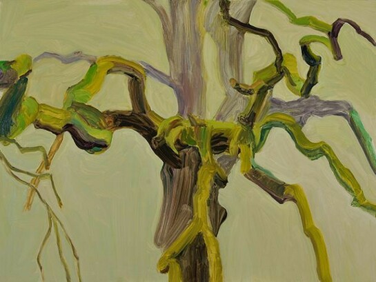 Michelle Dovey, Coming Out, Going Back 2013, oil on canvas, 30 x 40 in/76.2 x 101.6 cm