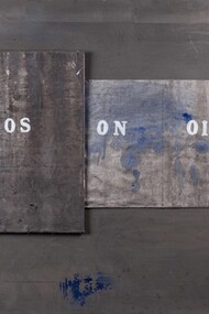 Io sono io - Acrilico su piombo e ferro cm 70x85, 2016