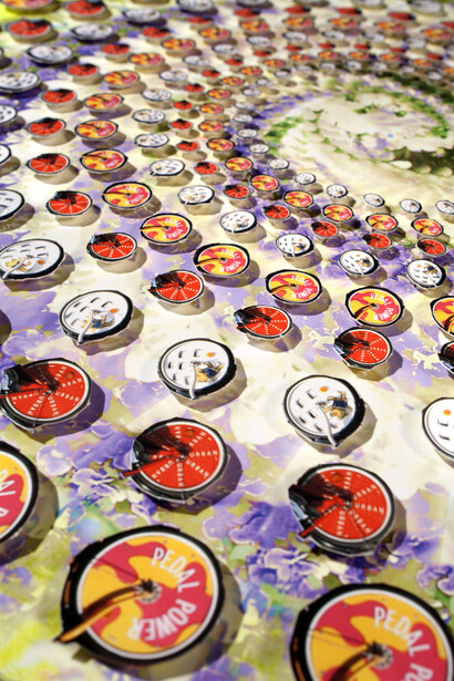 Eric Dyer, Eric Dyer, CityBikes, 2005-2014, Cut inkjet prints, foam board. Courtesy of Ronald Feldman Fine Arts, New York