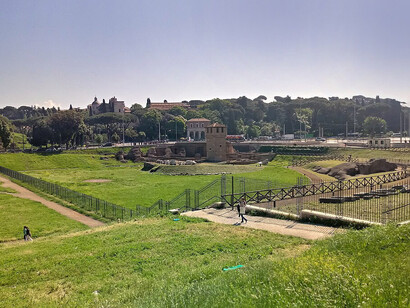 Circo Massimo, Roma, Italia. Fu il più grande edificio per spettacoli mai costruito dall’uomo (non a caso Maximus significa “il più grande”)