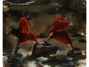 Lynette Yiadom-Boakye, Curses, 2011, Oil on canvas, 160 x 202 cm, Private Collection, US Courtesy of Corvi-Mora, London and Jack Shainman Gallery, New York