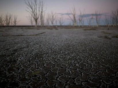 Paisaje típico del lago Epecuén