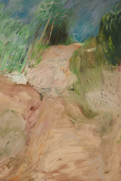 Soumya Netrabile, To the beach, 2024. Courtesy of Rachel Uffner Gallery