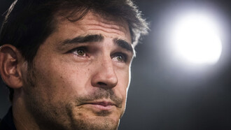 Iker Casillas durante su rueda de prensa de despedida del Real Madrid
