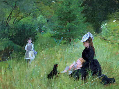 Berthe Morisot. Dans le parc, 1874