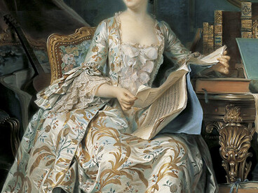 Maurice Quentin de La Tour, Madame de Pompadour in her Study
