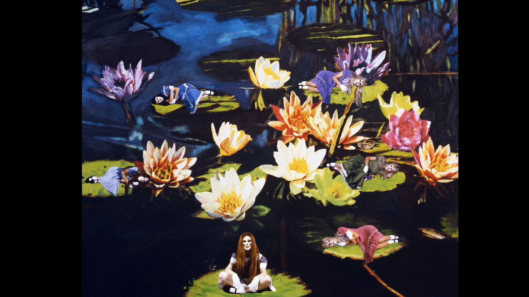 Marnie Weber
The Lily Pond, 2008 collage on archival pigment print mounted on Sintra 104 x 129 cm (40 15/16 x 50 25/32 in) MW08PH2
Courtesy: Marnie Weber, Praz-Delavallade Paris/Los Angeles