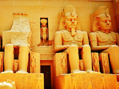 Egipto. Templo de Ramsés II en Abu Simbel