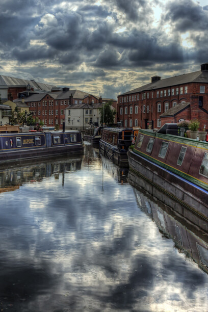 Narrowboats in Birmingham, © Neil Howard