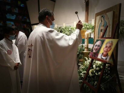 Misa en honor a los sacerdotes Javier Campos y Joaquín Mora asesinados en Chihuahua, México el 20 de junio de 2022