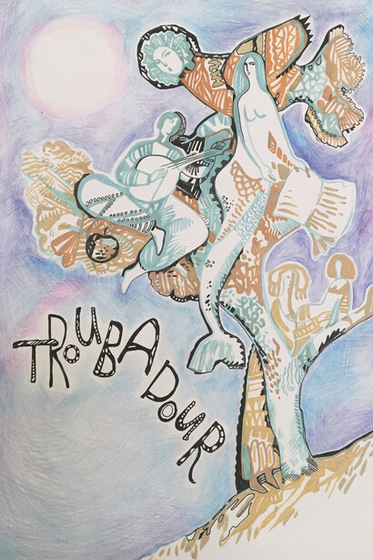 I fancy myself a knight, illustration by Lesya Bilenko