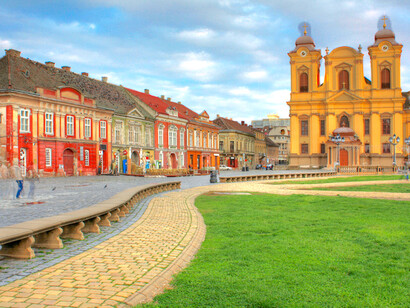 Grande Sinagoga, na Praça da União, em Timișoara (Romênia)