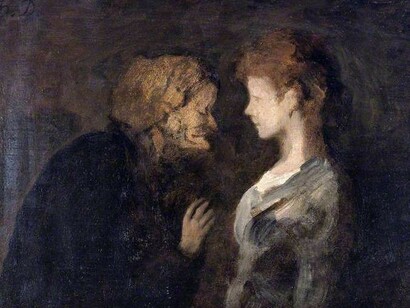 «The confidance», Honoré Daumier
