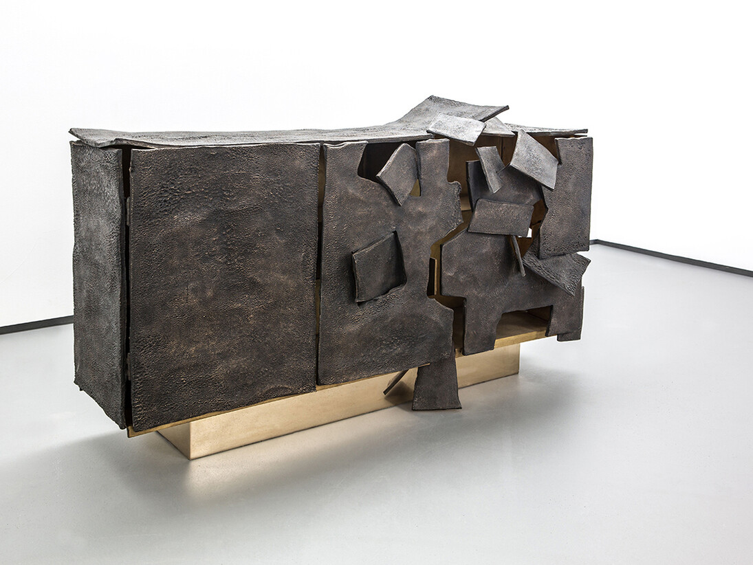 Vincent Dubourg, Insideer Bronze, 2014, bronze, h98 l161 w47 cm / h38.6 l63.38 w18.5 in, limited edition of 8 + 4 ap, Courtesy of Carpenters Workshop Gallery