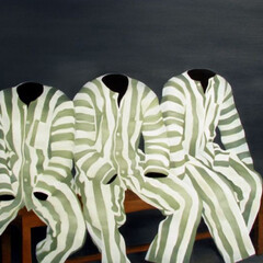 Nguyen Thai Tuan, Black Painting No.53, 2008, olio su tela, 110 x 130 cm