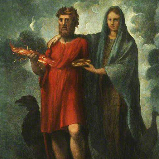 Rafael Sanzio (1483 – 1520)
Pintura "Júpiter y Juno", Iglesia de Cristo, Oxford, Inglaterra