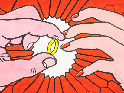 Roy Lichtenstein. Après l'Abstraction par le Pop Art qui garde encore une forte empreinte sur ses 3 successeurs et dérivés : le Design d’art, la bande dessinée, le street-art