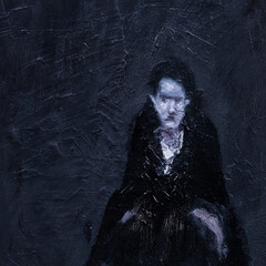 Angelo Bordiga, Senza titolo, olio su tavola, 2013, 30 x 30 cm