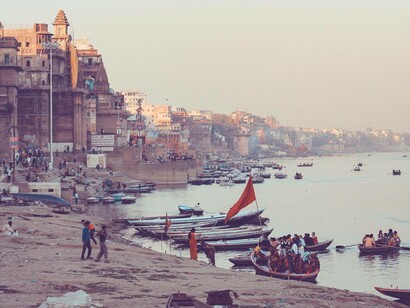 Benares ghat, India
