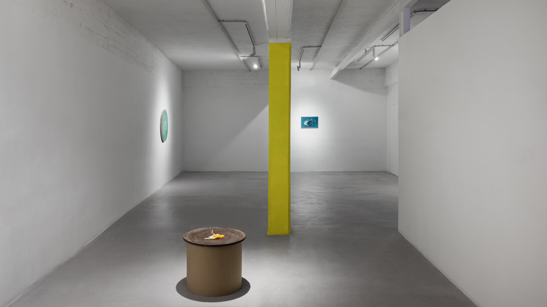 Fabio Marullo, Yellowsake – giallocanarino, veduta dell’installazione. Cortesia di ArtNoble Gallery