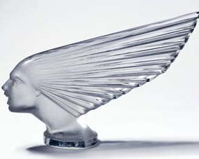 Spirit of the Wind, car mascot, designed by René Jules Lalique, manufactured by Lalique glassworks, about 1925, France. Museum no. CIRC.199-1972. © Victoria & Albert Museum, London